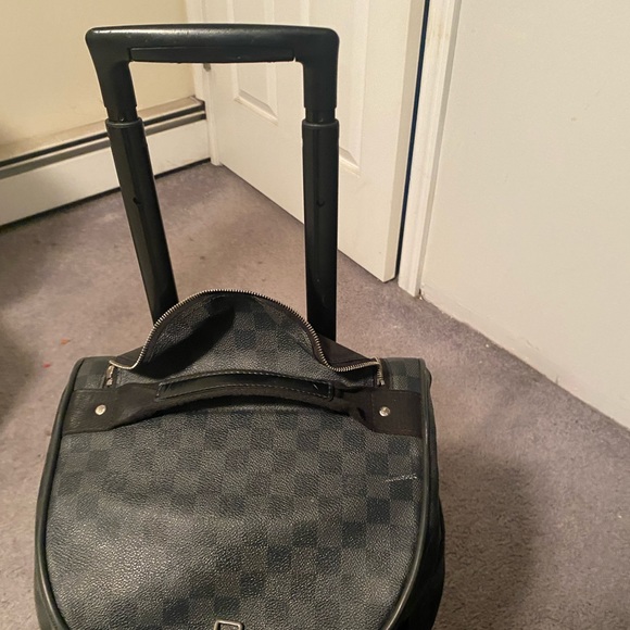 AUTHENTIC Louis Vuitton Damier Graphite Eole 55 Rolling Luggage Convertible Duff - Picture 7 of 12